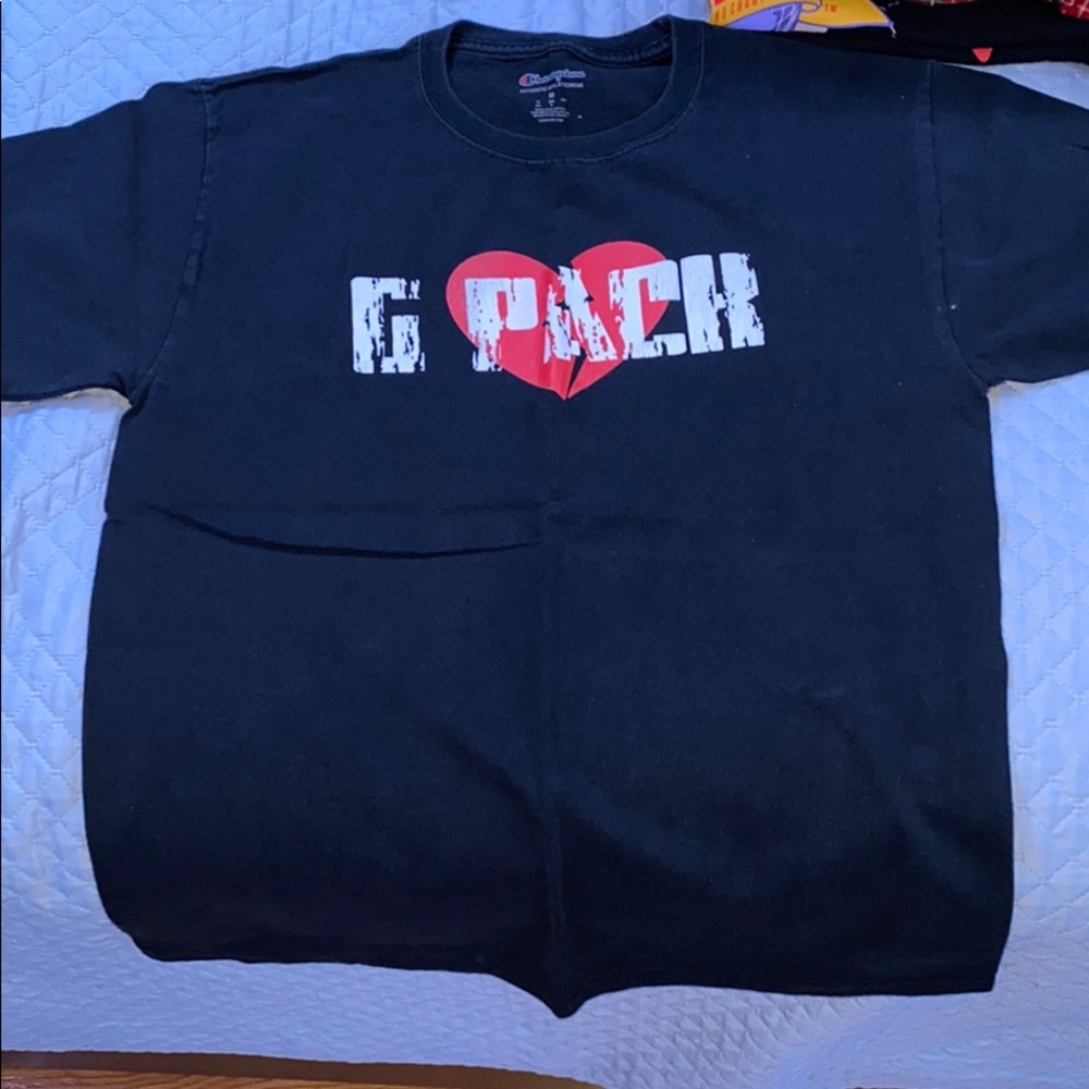 Black Champion Shirt with print